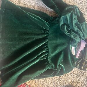 The Children's Place Emerald Velvet Dress